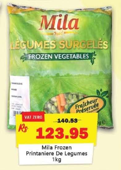 Mila Frozen Printaniere de Légumes 1kg