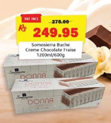 Somosierra Buche Creme Chocolate Fraise