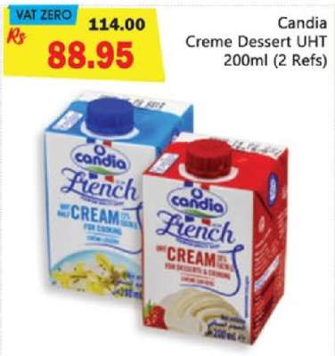 Candia Creme Dessert UHT 200ml (2 Refs)