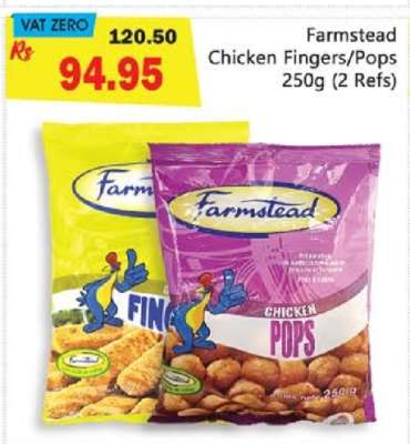 Farmstead Chicken Fingers/Pops 250g (2 Refs)