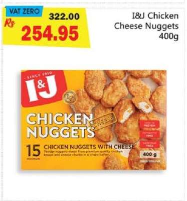 I&J Chicken Cheese Nuggets 400g