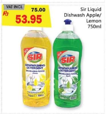 Sir Liquid Dishwash Apple/Lemon 750ml