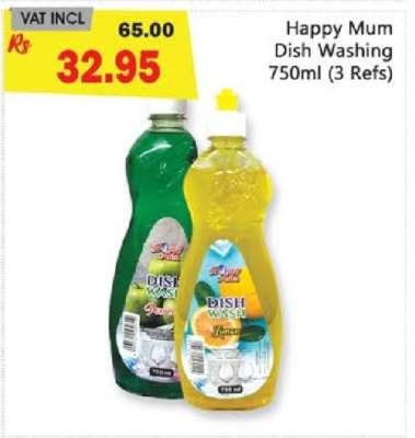 Happy Mum Dish Washing 750ml (3 Refs)