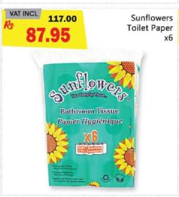 Sunflowers Toilet Paper x6