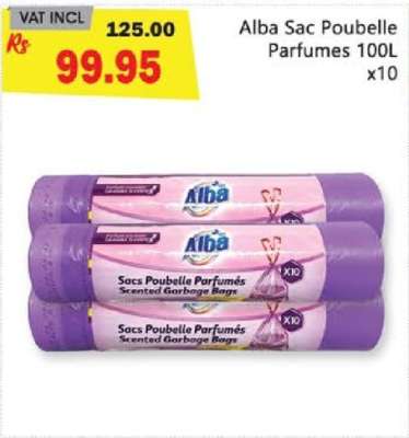 Alba Sac Poubelle Parfumés 100L x10