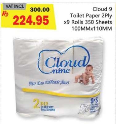 Cloud 9 Toilet Paper 2Ply