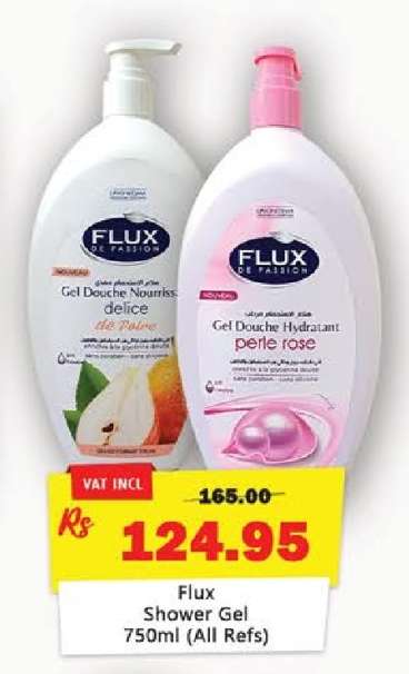 Flux Shower Gel 750ml (All Refs)