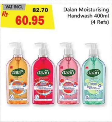 Dalan Moisturising Handwash 400ml (4 Refs)