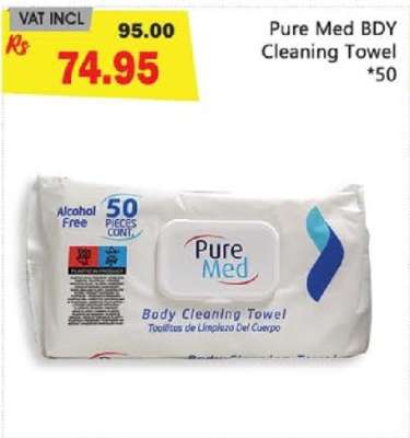 Pure Med BDY Cleaning Towel *50