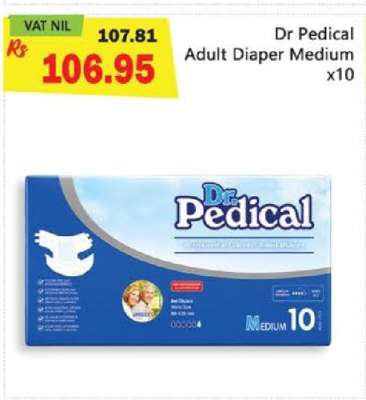 Dr Pedical Adult Diaper Medium x10