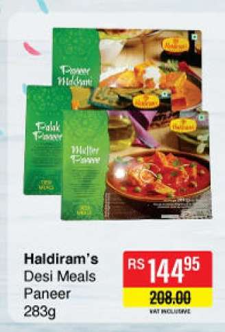 Haldiram's Desi Meals Paneer 283g