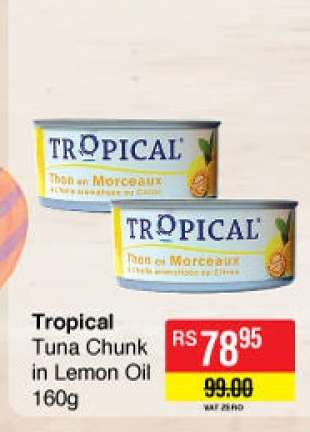 Tropical Tuna Chunk in Lemon Oil