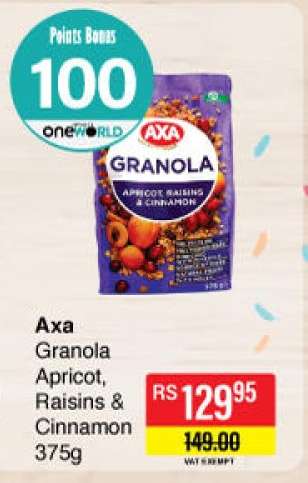Axa Granola Apricot, Raisins & Cinnamon