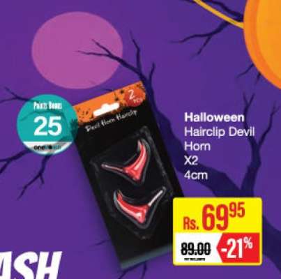 Halloween Hairclip Devil Horn