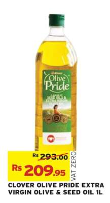 CLOVER OLIVE PRIDE EXTRA VIRGIN OLIVE & SEED OIL 1L