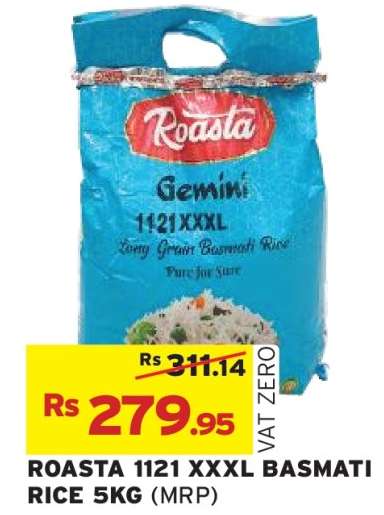 ROASTA 1121 XXXL BASMATI RICE 5KG
