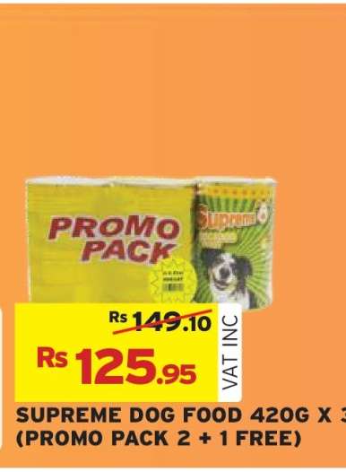 SUPREME DOG FOOD 420G X 3