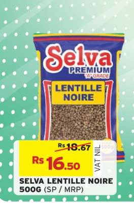 SELVA LENTILLE NOIRE 500G