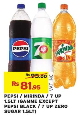 PEPSI / MIRINDA / 7 UP 1.5LT