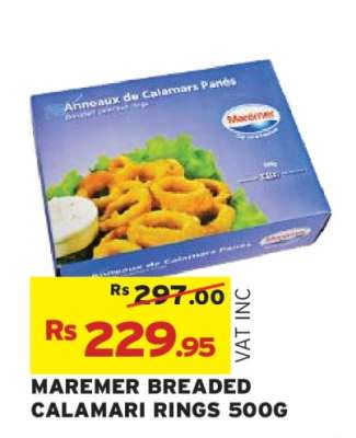 MAREMER BREADED CALAMARI RINGS 500G