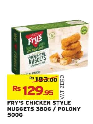 FRY’S CHICKEN STYLE NUGGETS 380G / POLONY 500G