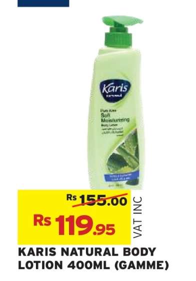 KARIS NATURAL BODY LOTION 400ML (GAMME)