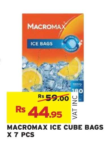 MACROMAX ICE CUBE BAGS X 7 PCS