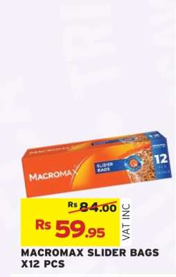 MACROMAX SLIDER BAGS X12 PCS