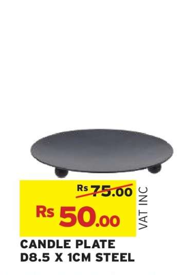 CANDLE PLATE