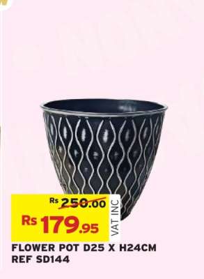 FLOWER POT D25 X H24CM REF SD144