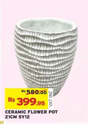 CERAMIC FLOWER POT 21CM SY12