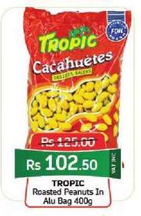 TROPIC Roasted Peanuts In Alu Bag 400g