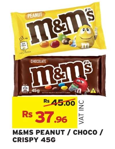 M&MS PEANUT / CHOCO / CRISPY 45G