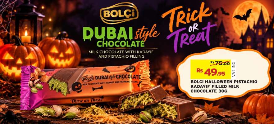 BOLCI HALLOWEEN PISTACHIO KADAYIF FILLED MILK CHOCOLATE 30G