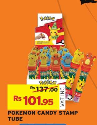 POKEMON CANDY STAMP TUBE