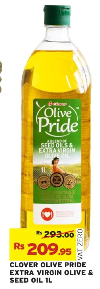 CLOVER OLIVE PRIDE EXTRA VIRGIN OLIVE & SEED OIL 1L
