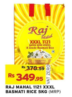 Raj Mahal 1121 XXXL Basmati Rice 5kg