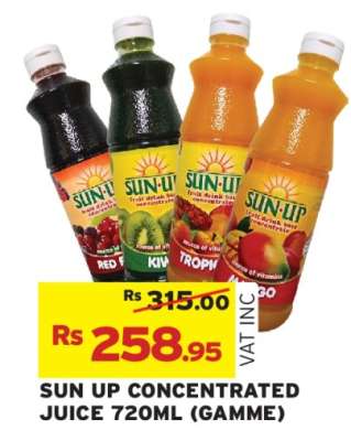 SUN UP CONCENTRATED JUICE 720ML (GAMME)