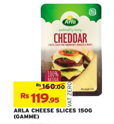 ARLA CHEESE SLICES 150G (GAMME)