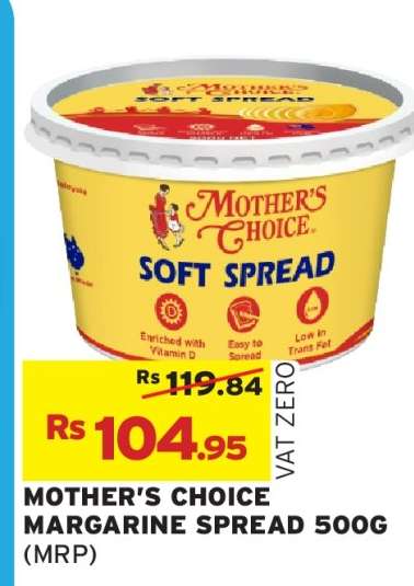 MOTHER'S CHOICE MARGARINE SPREAD 500G