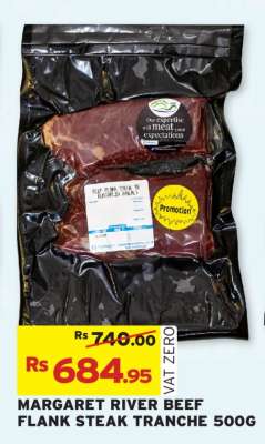 MARGARET RIVER BEEF FLANK STEAK TRANCHE 500G