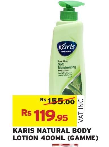 KARIS NATURAL BODY LOTION 400ML (GAMME)