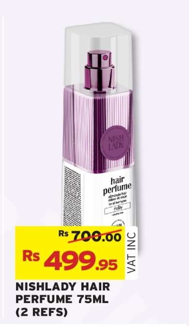 NISHLADY HAIR PERFUME 75ML (2 REFS)