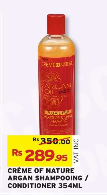 CRÈME OF NATURE ARGAN SHAMPOOING / CONDITIONER 354ML