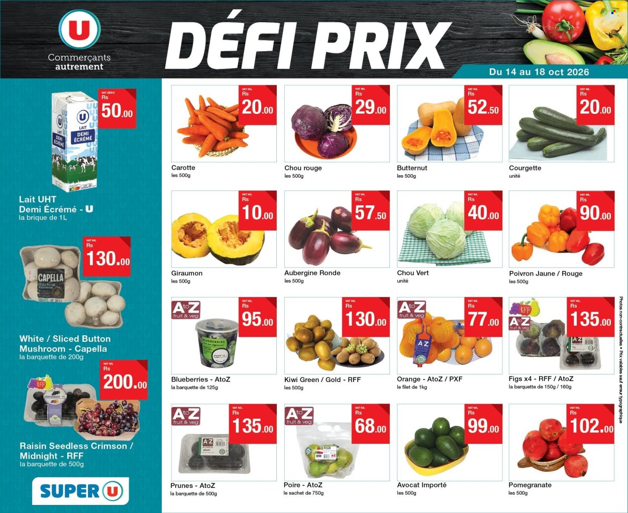 Super U catalogue - 14.10.2026 - 18.10.2026. Page 1