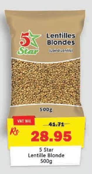 5 Star Lentille Blonde 500g