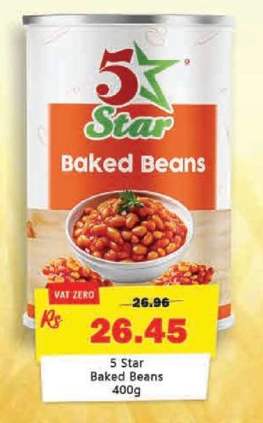 5 Star Baked Beans 400g