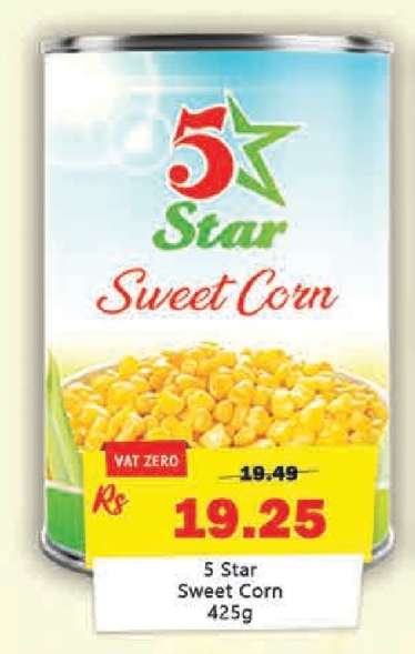 5 Star Sweet Corn 425g