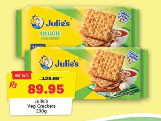 Julie's Veg Crackers 230g