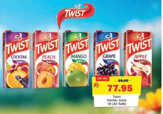 Twist Nectar Juice 1lt (All Refs)